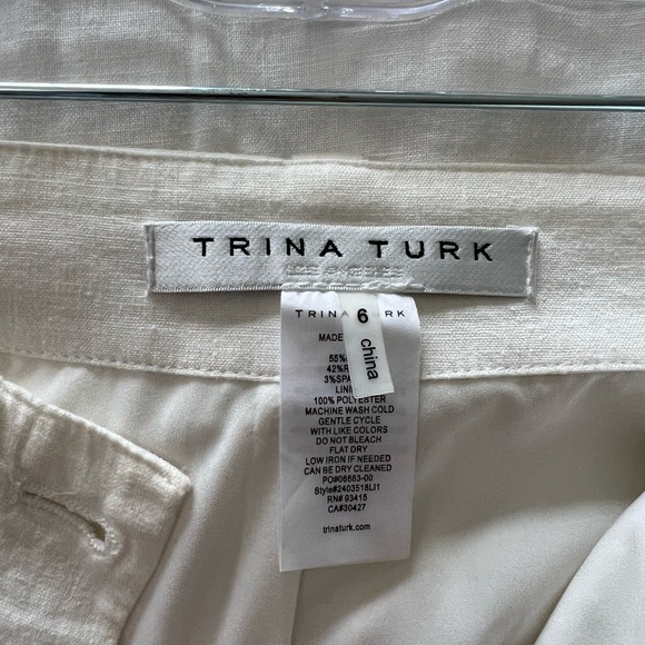 Trina Turk Linen Cargo pants - Picture 4 of 7